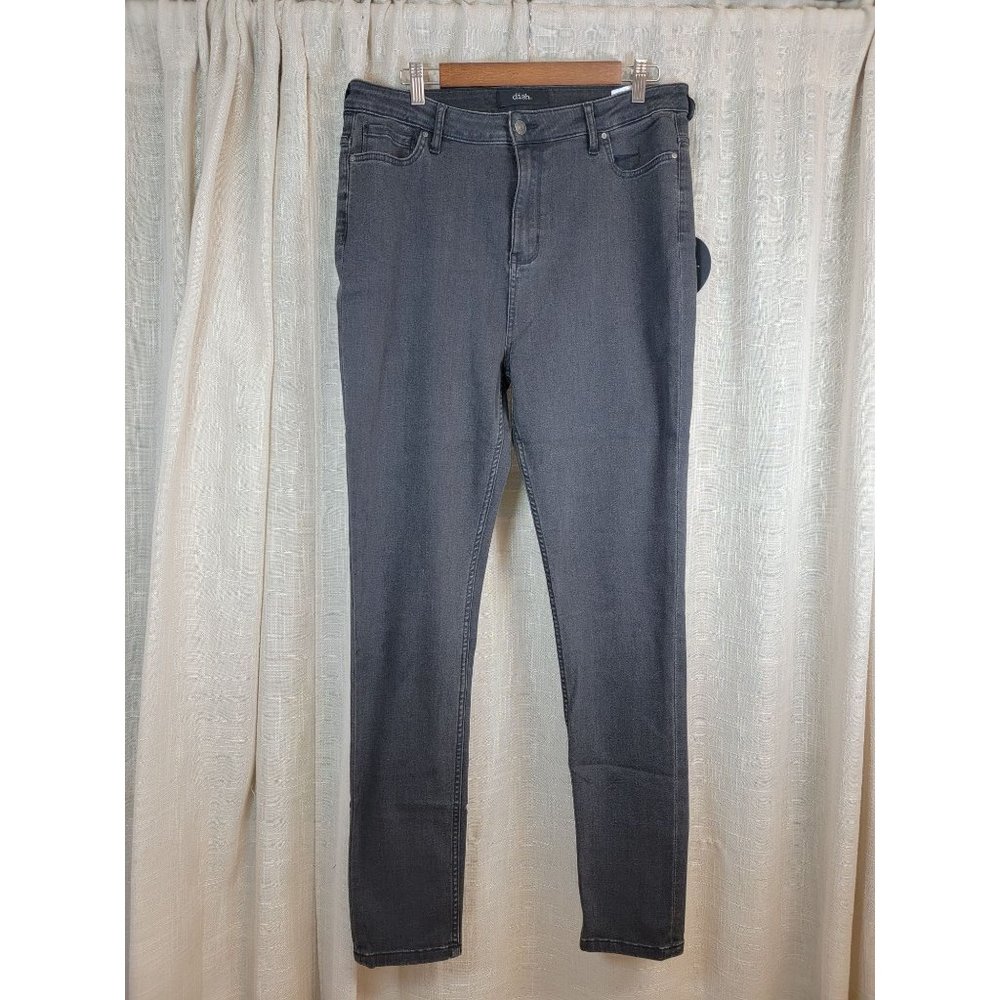 Nwt Dish‎ performance Denim skinny Jeans black volcanic size 34